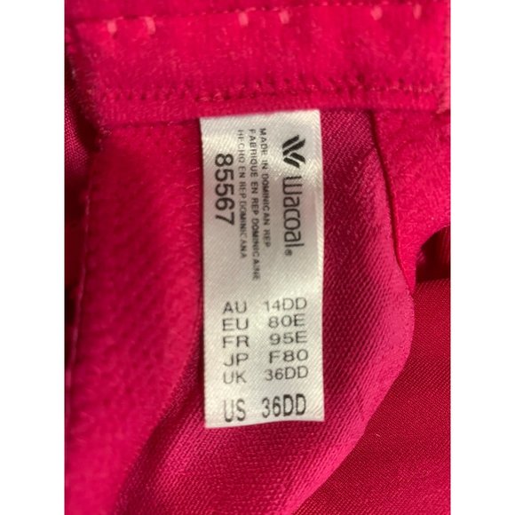 Wacoal Womans 36DD Awareness Seamless Full Figure Bra Pink Peacock - 85567 - Picture 10 of 11